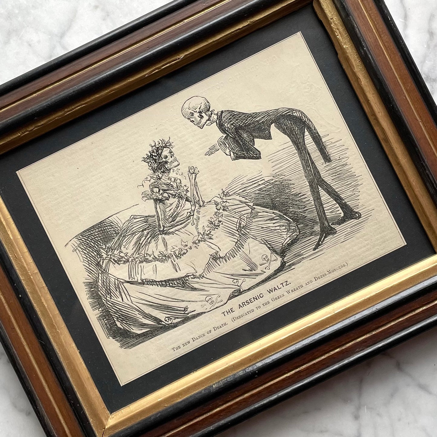 Arsenic Waltz | 1862 Punch Cartoon Satirizing Arsenic Green Dyes