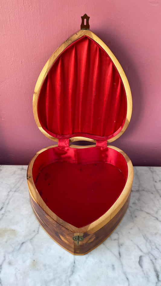 Vintage Heart Shaped Box