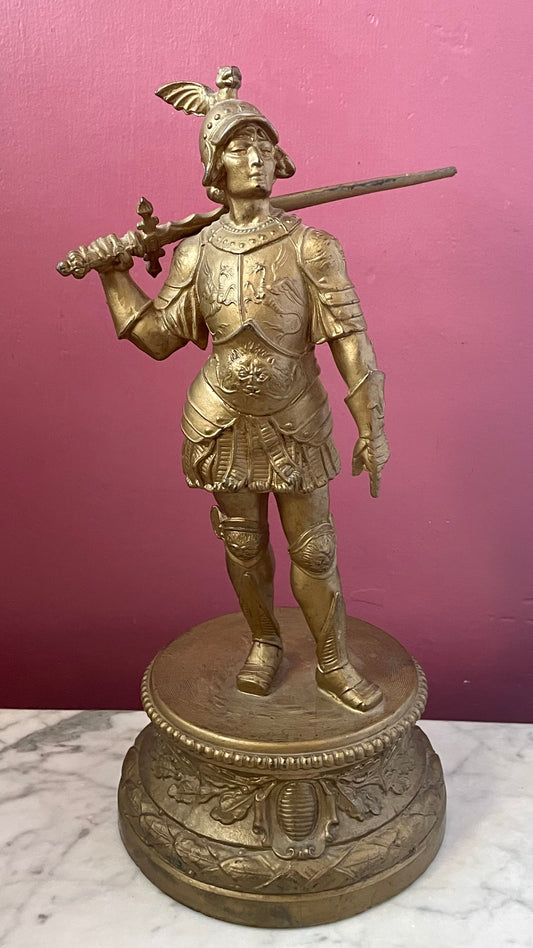 Antique Spelter Statue of Jason