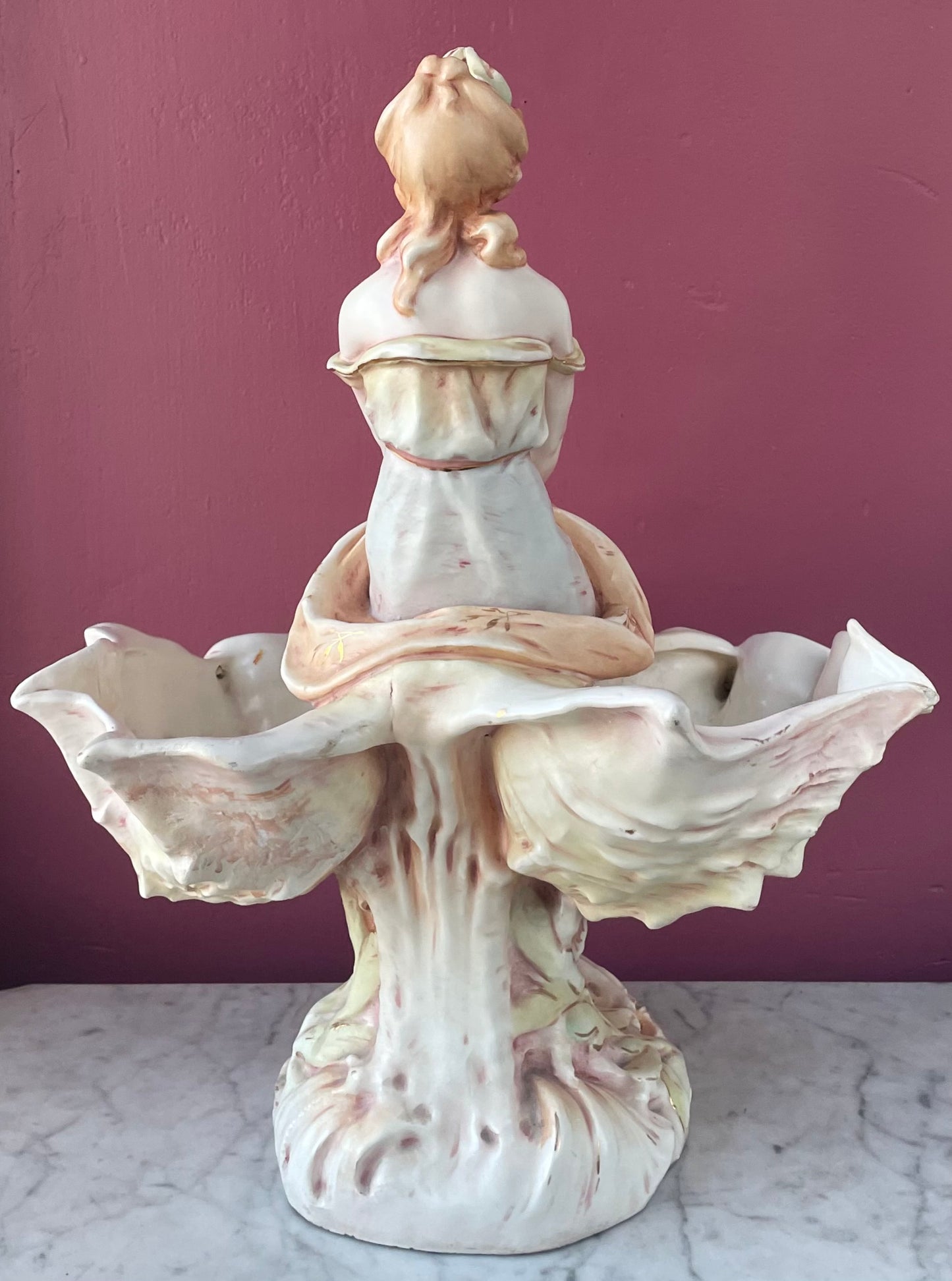Art Nouveau Sea Goddess | Royal Dux Centerpiece