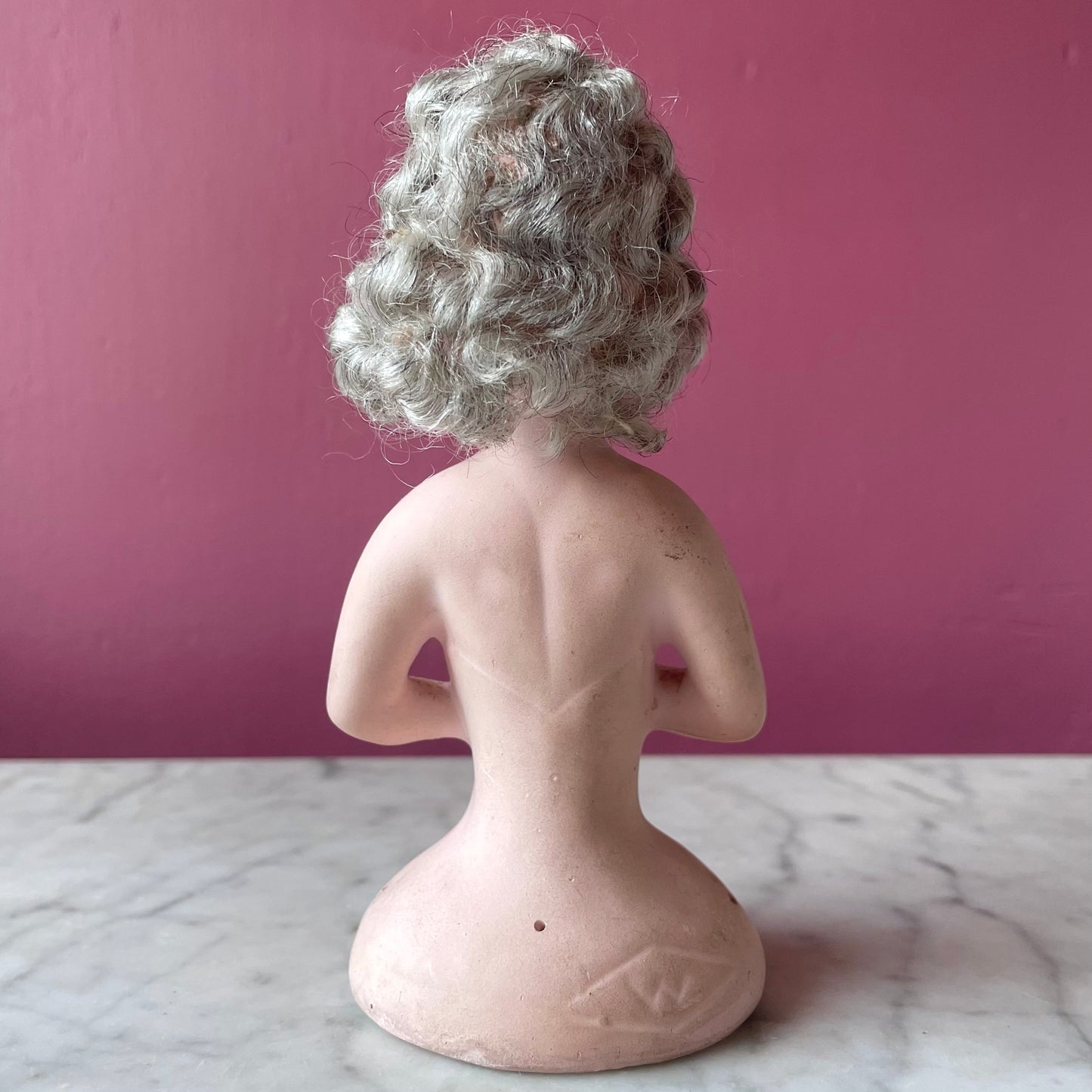 Antique German Chalkware Boudoir Doll