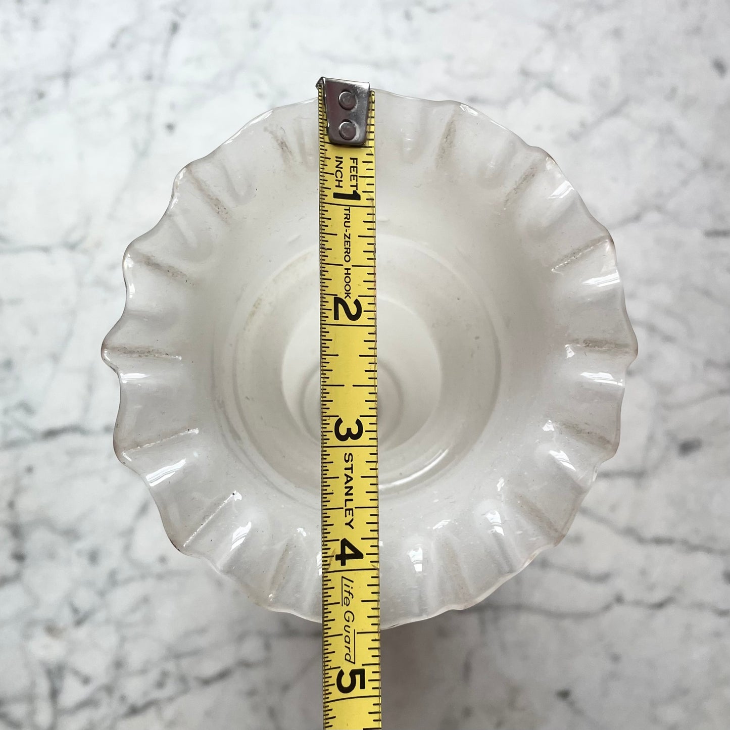 Victorian White Bristol Glass Vase