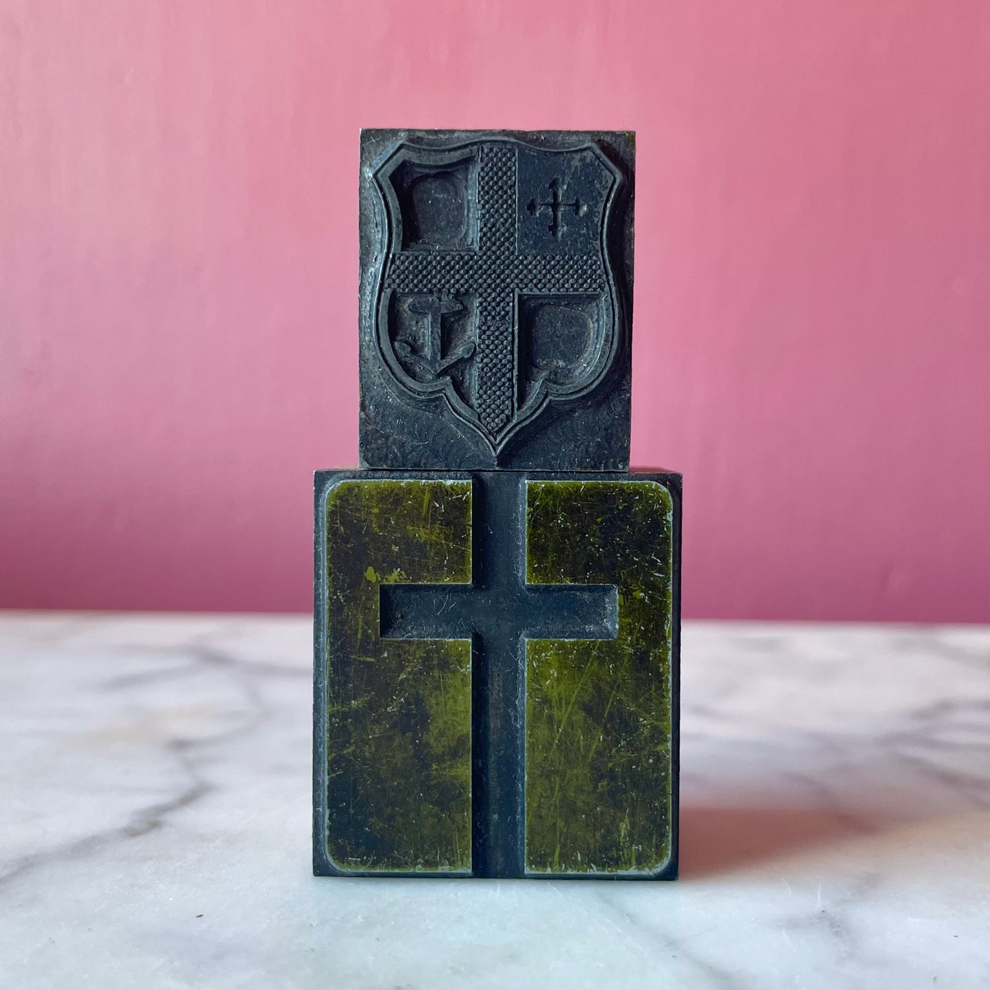 Antique Printer’s Blocks or Clichés | Crosses