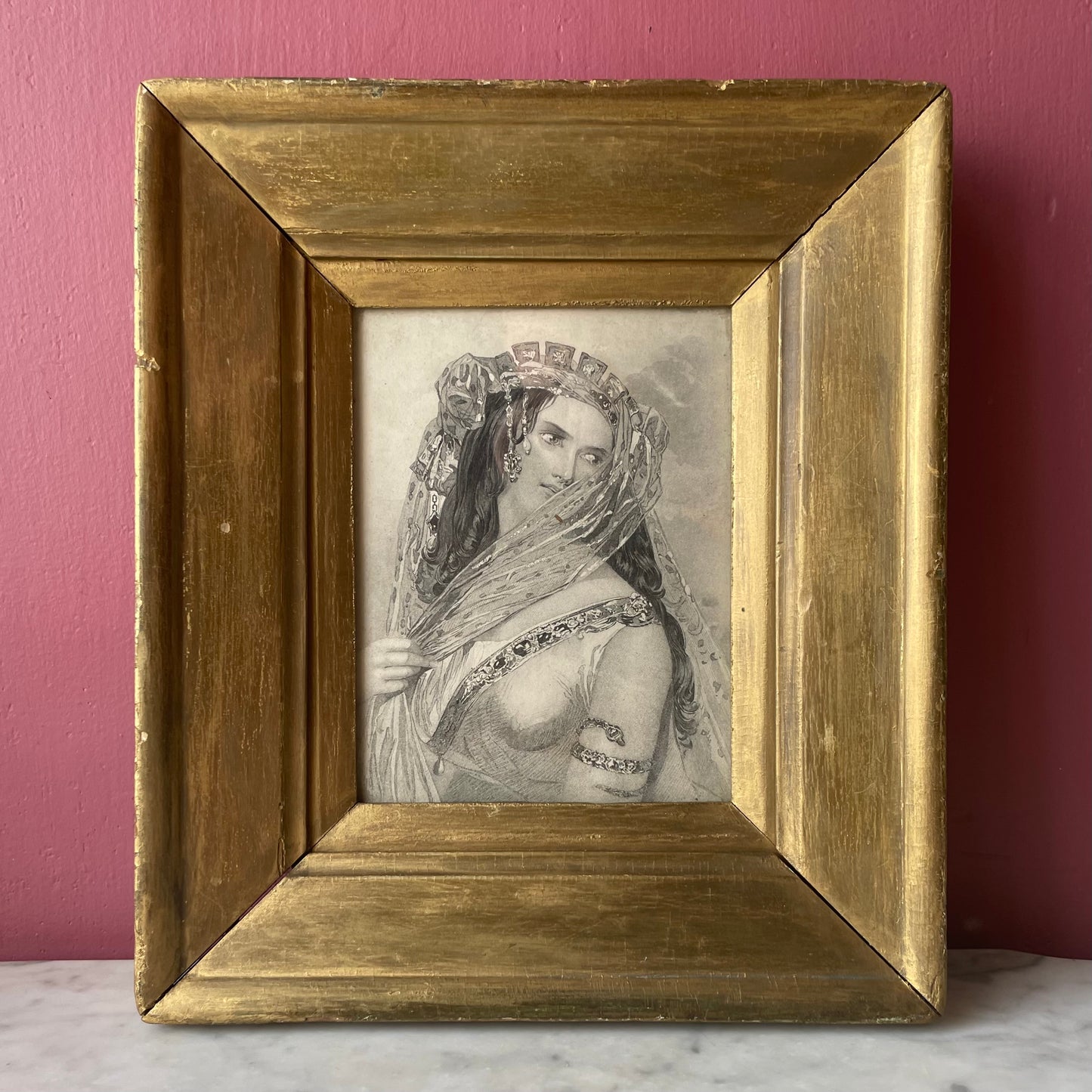 Cleopatra | Victorian Framed Engraving
