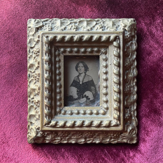 Victorian 1/9 Plate Ambrotype in Original Frame