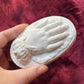 Victorian Parian Hand Trinket Box
