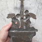 Antique Brass Holy Water Font with Angels