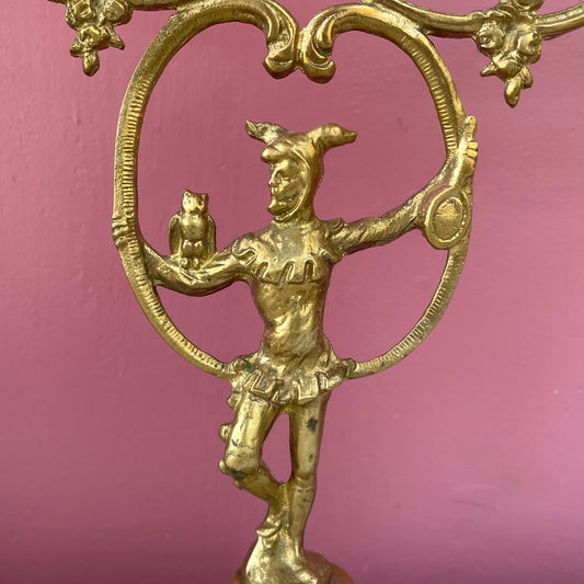 Antique Jester Candelabra
