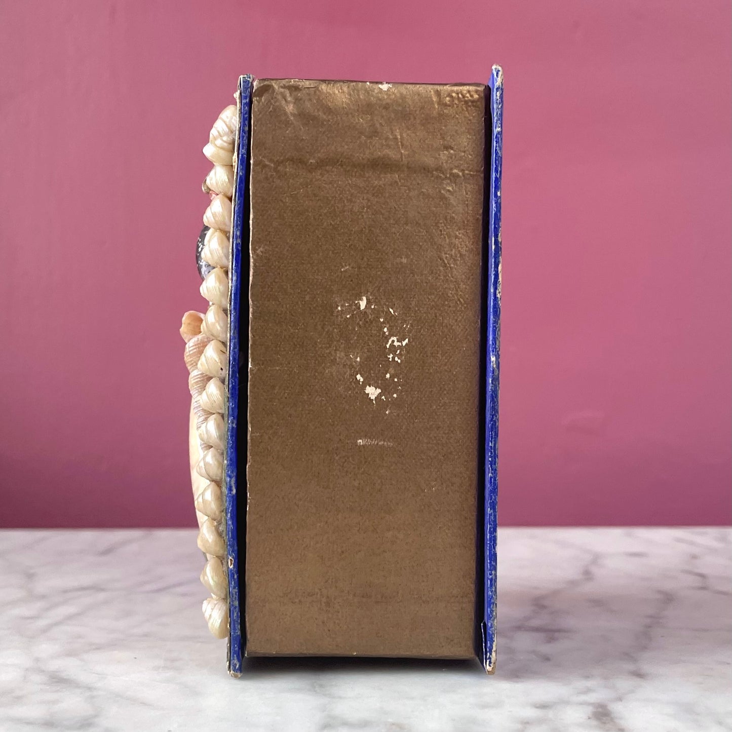 Victorian Book Shaped Shell Work Box