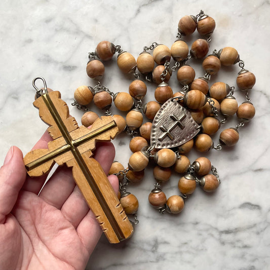 Oversized Saint Joan Rosary Beads