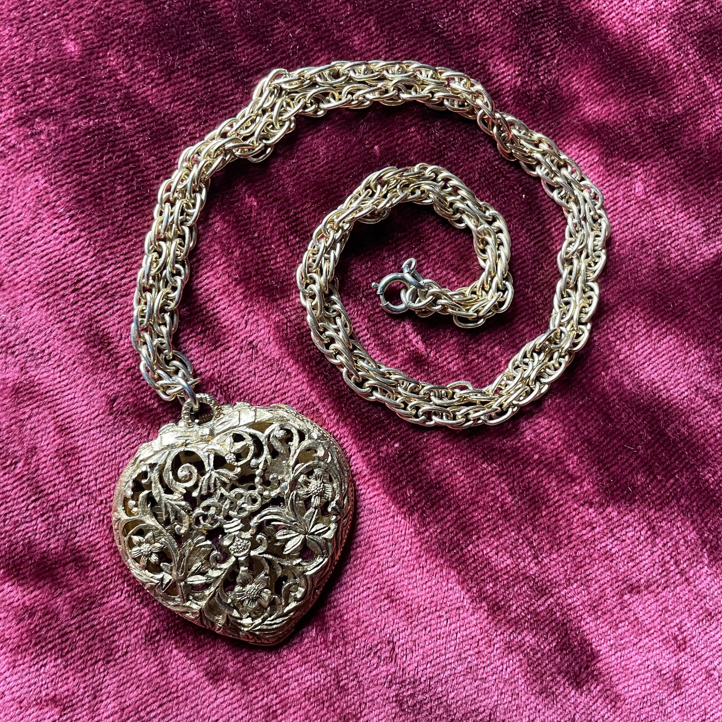 Scent Locket Heart Necklace