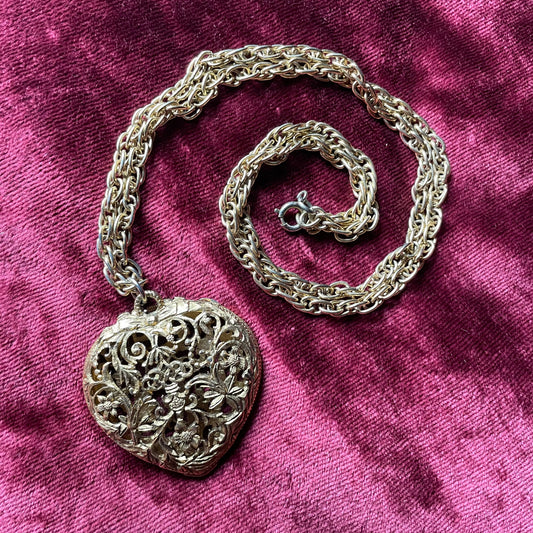 Scent Locket Heart Necklace
