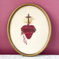 Antique Sacred Heart Embroidery