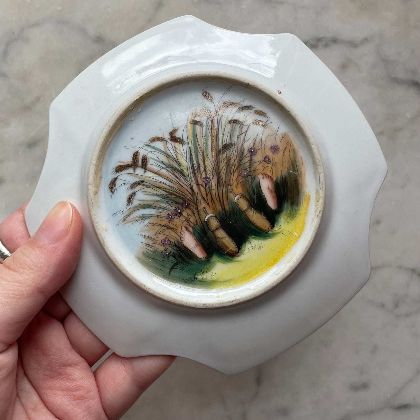 Coming through the Rye | Antique Erotic Novelty Dish