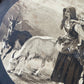 Girls & Their Goats | Victorian Ink Drawing
