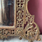 Victorian Ornate Brass Vanity Mirror