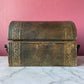 Vintage Leather Treasure Chest Jewelry Box