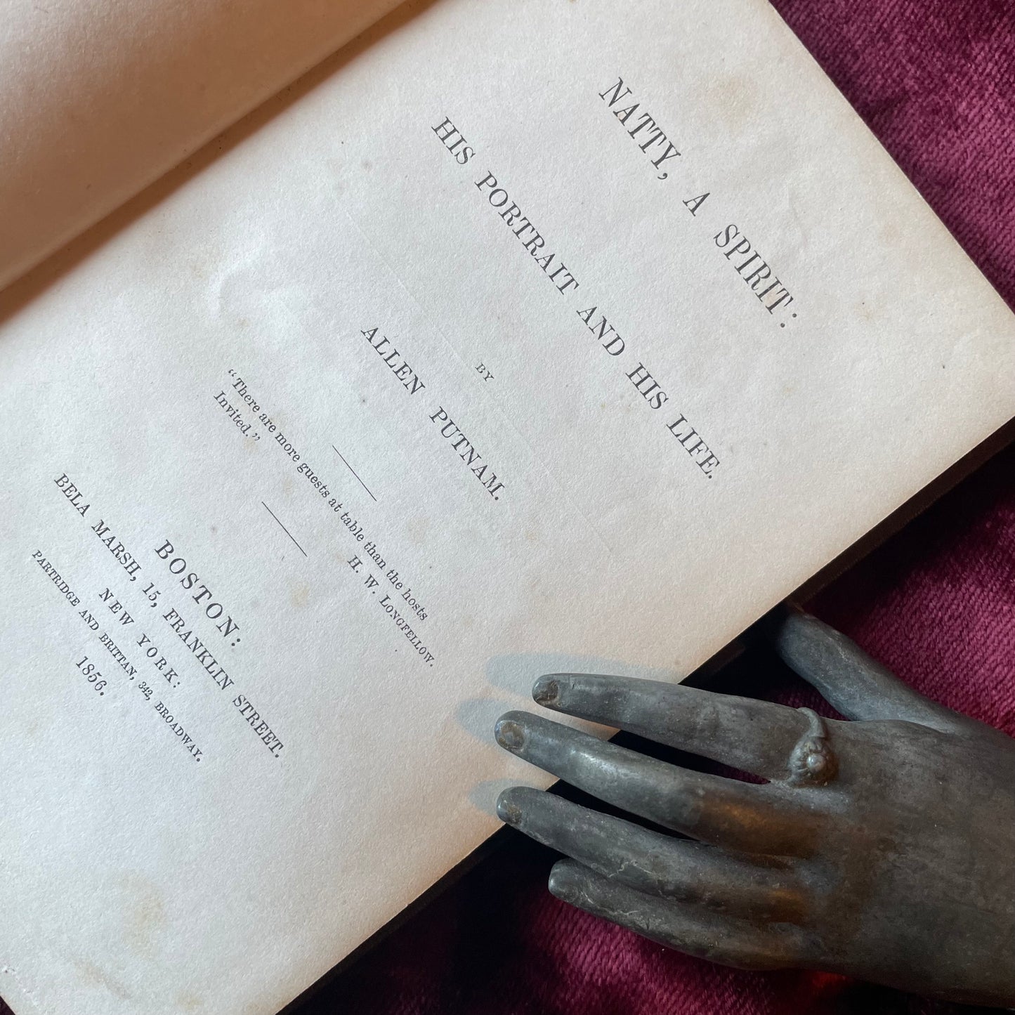 Natty, a Spirit | Victorian Spiritualism Book | 1856