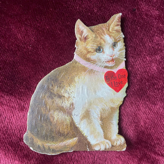 Victorian Cat Die Cut