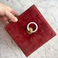 Victorian Red Velvet Handkerchief Box