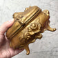 Antique Art Nouveau Brass Box with Roses