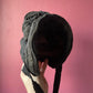 Victorian Mourning Child’s Bonnet | Black Silk Crepe