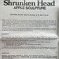 Vincent Price | Shrunken Head Apple Sculpture Kit | Milton Bradley | 1975