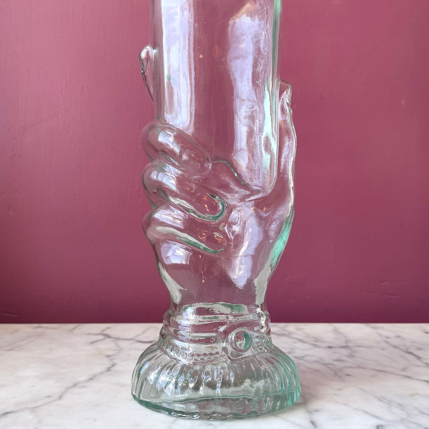 Antique Figural Hand Bottle | Legras | Main Transparente