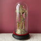 Antique Arma Christi Under Domed Glass
