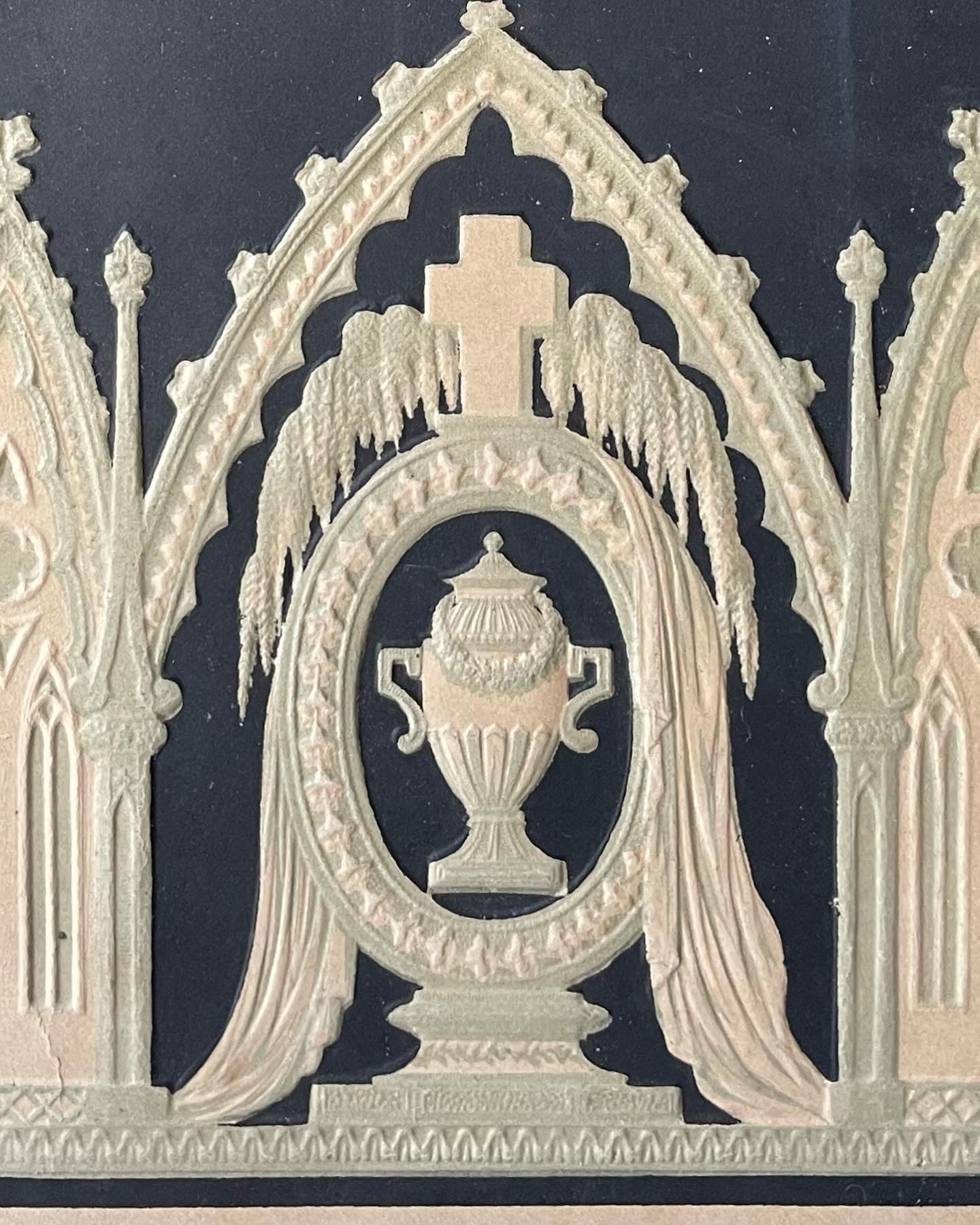 Victorian Die Cut Memorial Print