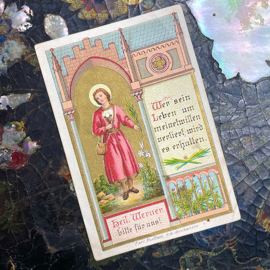 Antique German Holy Card