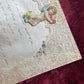 Victorian Quarto Valentine with Lace Paper and Hand Writing