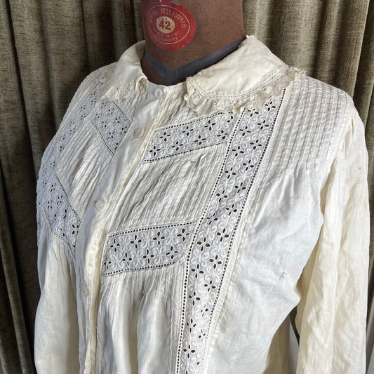 Edwardian Eyelet Blouse