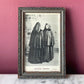 Antique Caped Woman Framed Postcard | Azorean Capote