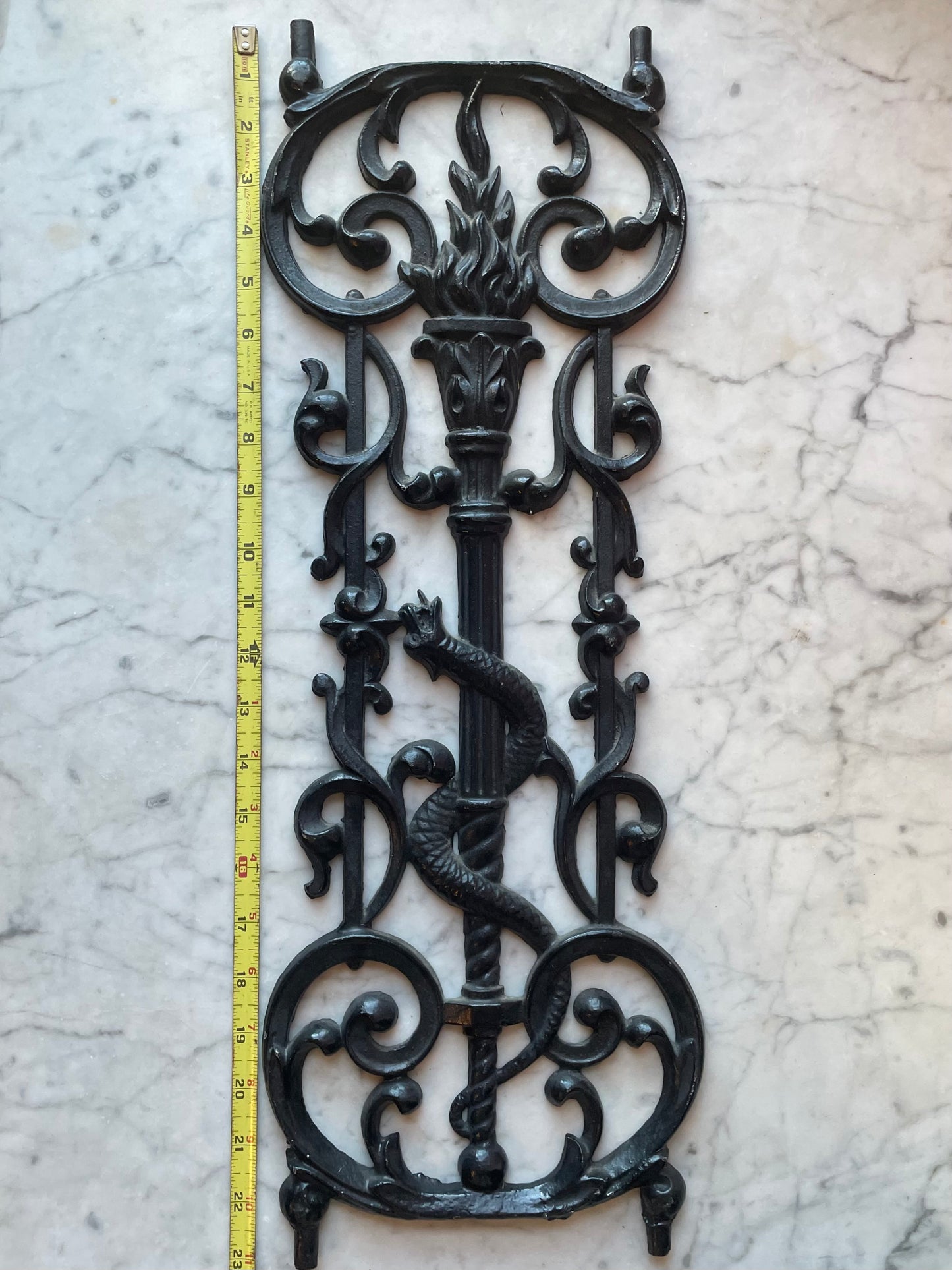 Antique Serpent Iron Gate Panels