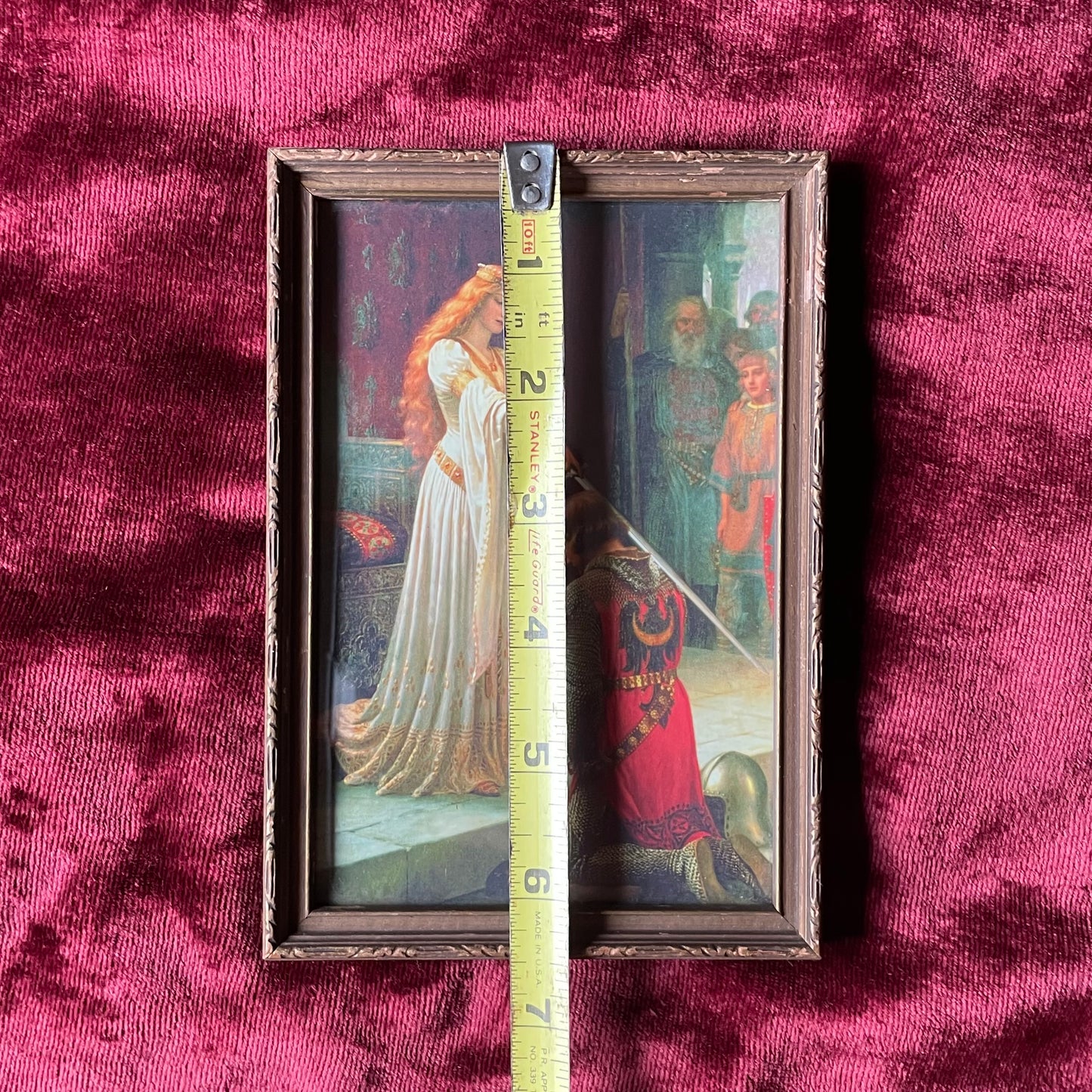 The Accolade by Edmund Leighton | Miniature Framed Print