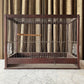 Large Victorian Wooden Bird Cage | Rectangle Shape with Perch and Feeders