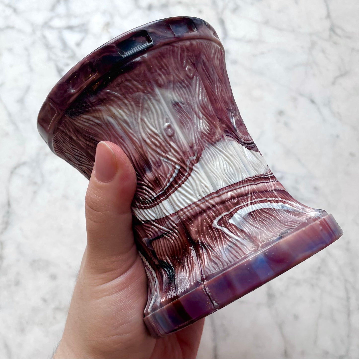 Victorian Slag Glass Vase