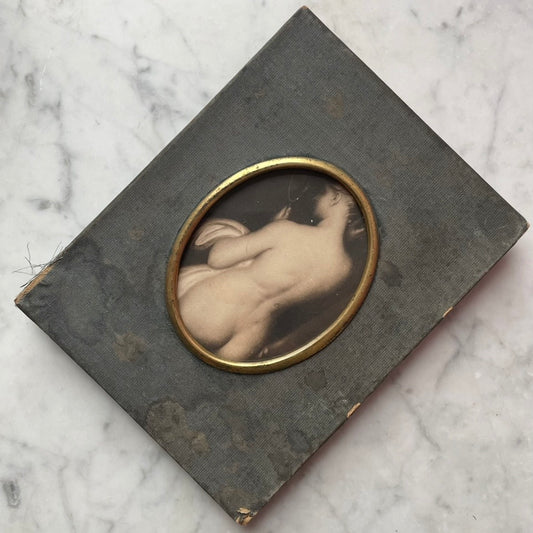Une jeune fille à sa toilette | Antoine Wiertz | Antique Framed Print