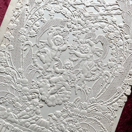 Victorian Lace Paper Valentine | Wood