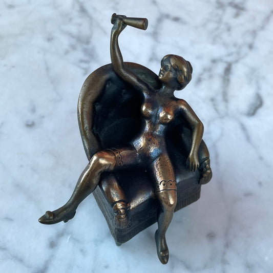 Antique Nude Bronze | Franz Bergman Style