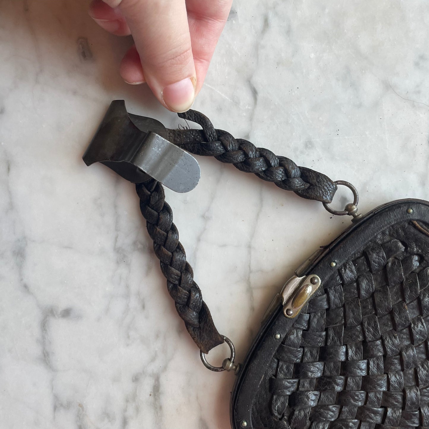 Antique Purse with Belt Chain
