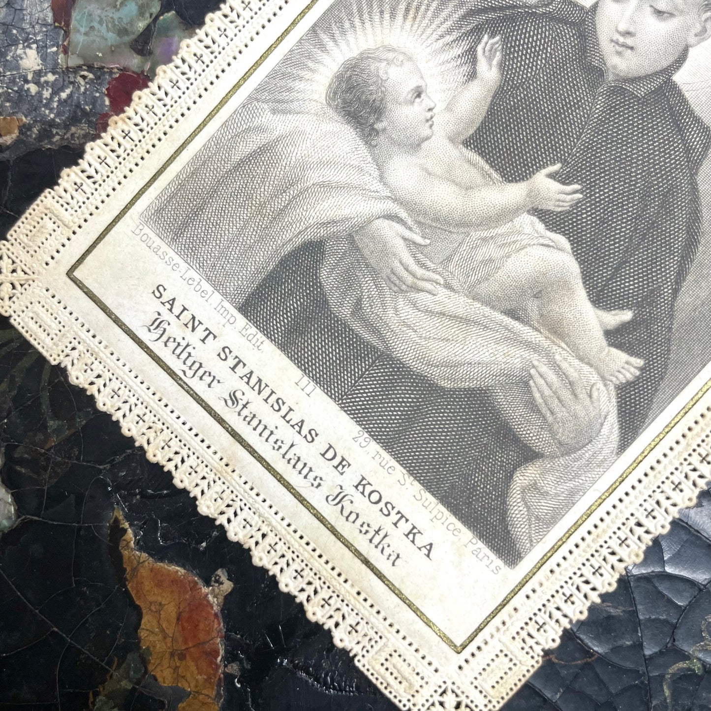 Antique Holy Card | Saint Stanislas Kostka