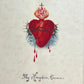 Antique Sacred Heart Painting | Thy Kingdom Come