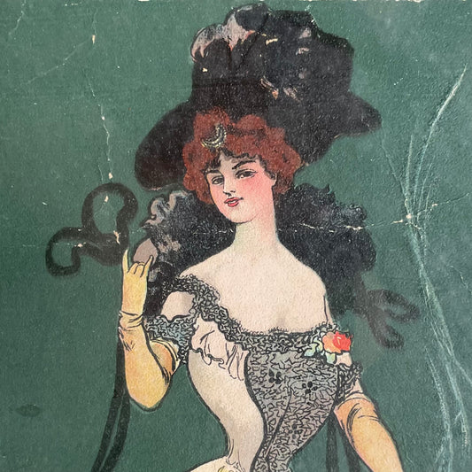 Sister of the Moon | Antique Framed Tobacco Card