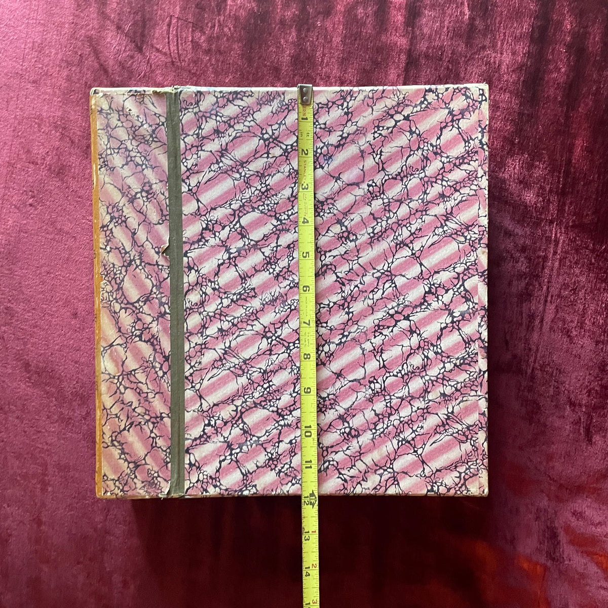 Vintage Book Shaped File Box