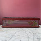 Antique Glass & Wood Glove Box