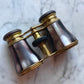 Antique Purple Abalone Pearl Opera Glasses in Original Case
