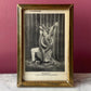 Antique Snake Handler Framed Card