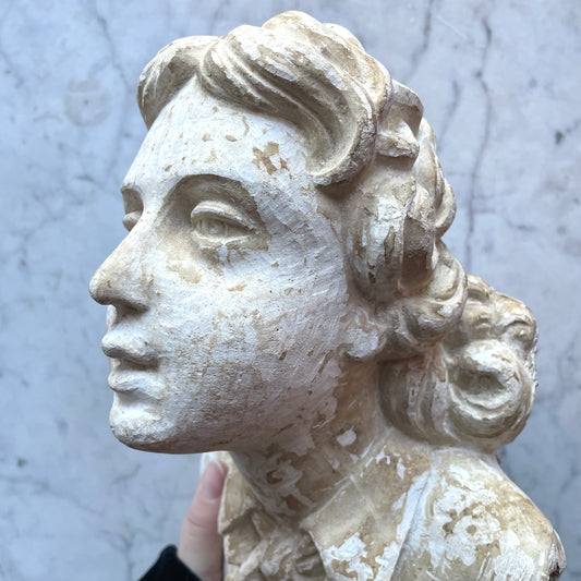 Antique Plaster Bust